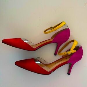 Chinese Laundry Only You Micro Suede Shoes Red/Fuchsia Size 8